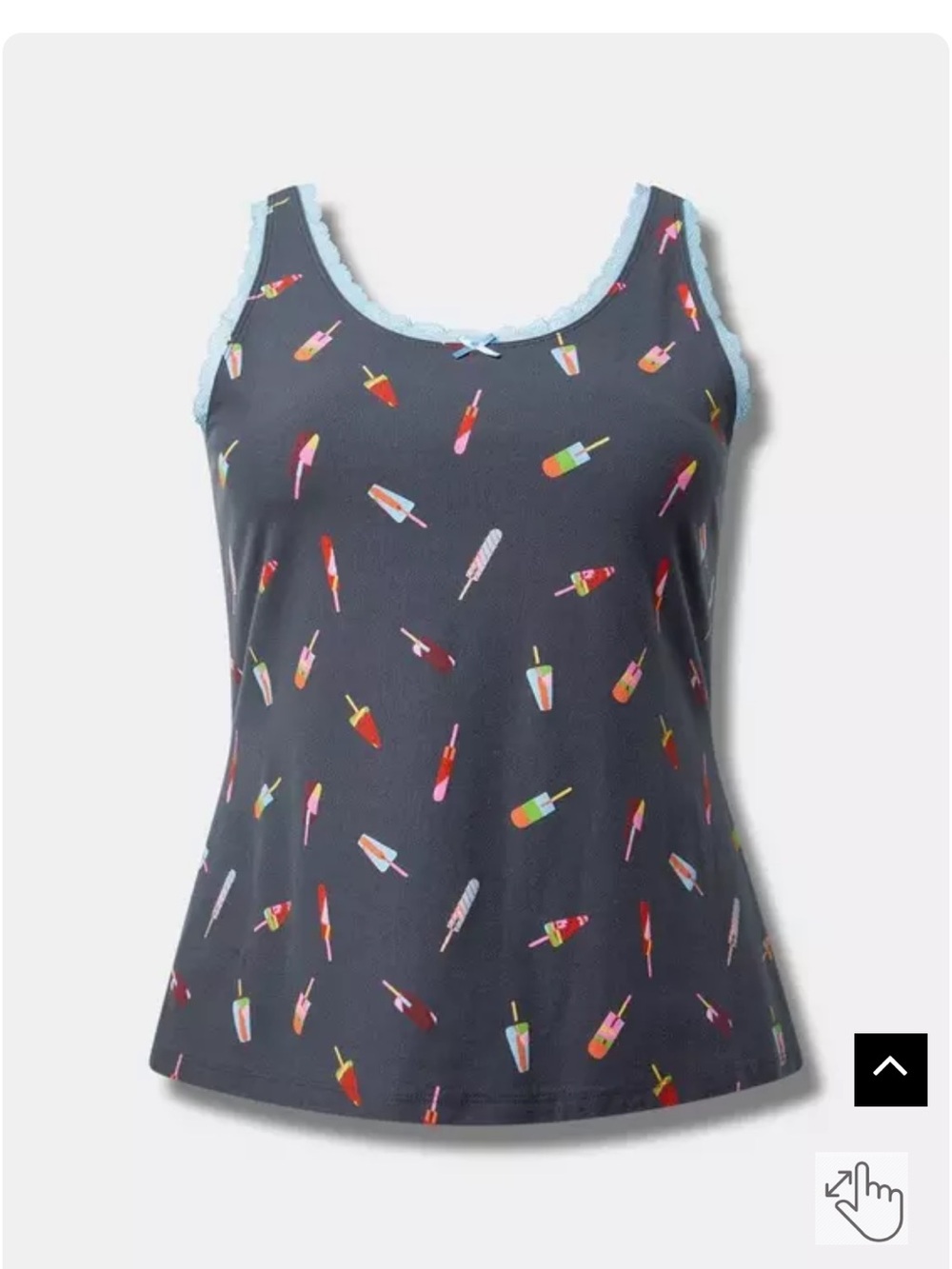 Torrid Foxy Lace Trim Sleep Tank Las Paletas